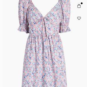 Hill House Ophelia Mini Dress in Pink Basketweave Vine